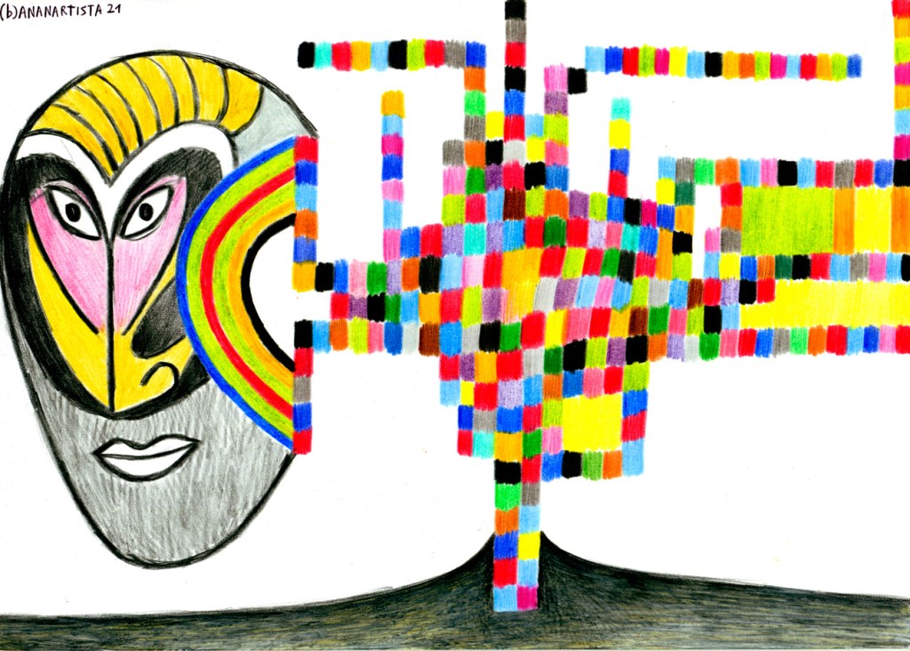 matrix - nuovo uomo digitale _ opera di (b)ananartista sbuff