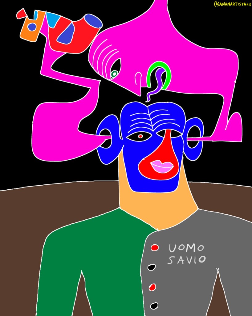 La mia vecchia ossessione che ritorna opera digitale di (b)ananartista SBUFF