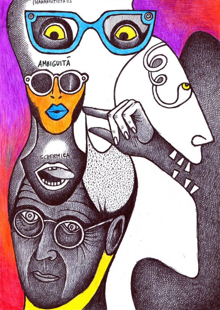 "ambiguity" opera d'arte di (b)ananartista sbuff