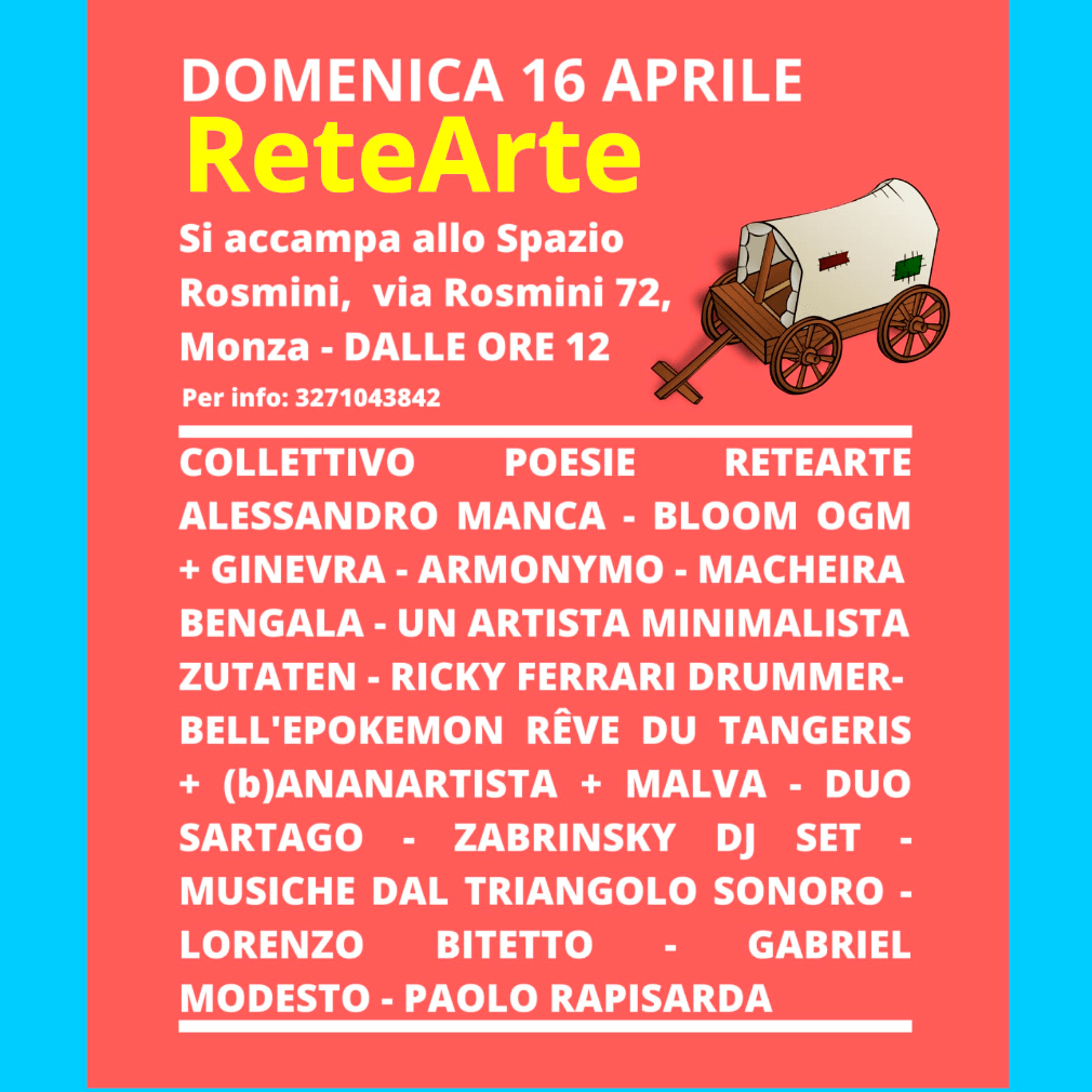 retearte spazio rosmini monza domenica 16 aprile 2023 un artista minimalista malva gabriel modesto bloom ogm duo sartago paolo rapisarda