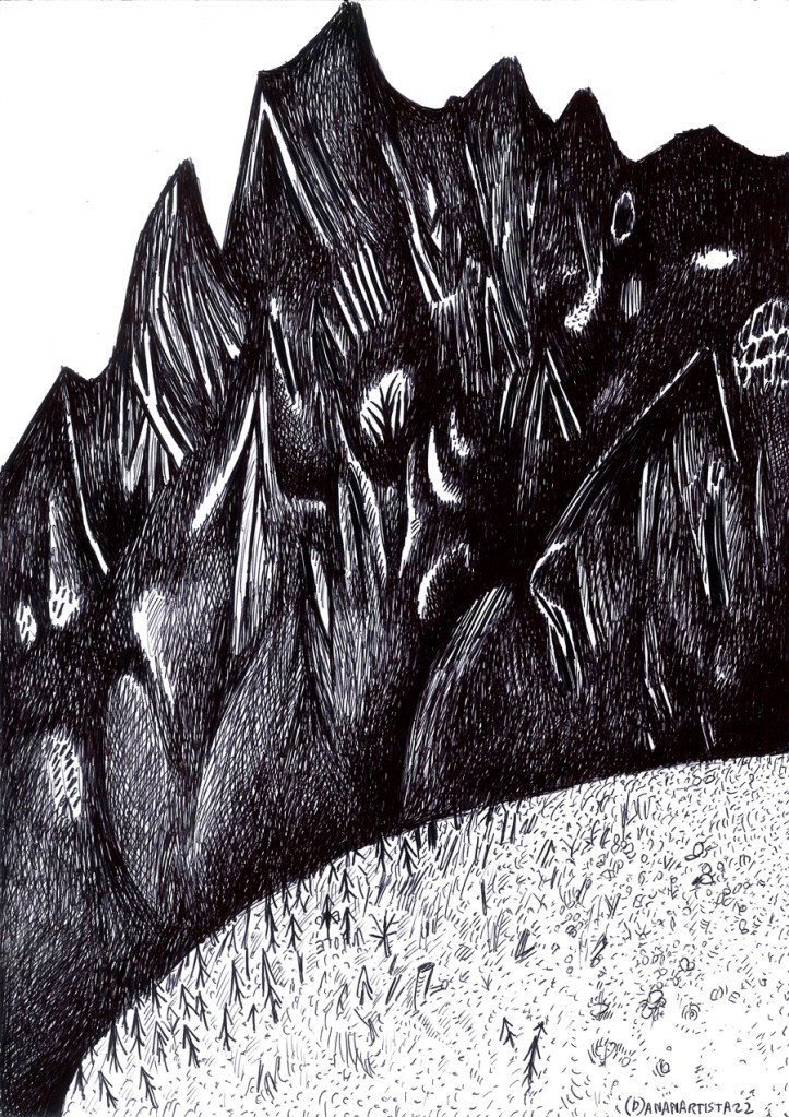 Paesaggio alpino #02 (parete rocciosa della Croda da Lago)